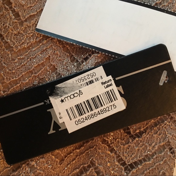 Flowy Sparkly Dark Tan Midi Dress - Picture 5 of 7